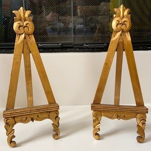Pair of Vintage Large Wooden Easels
